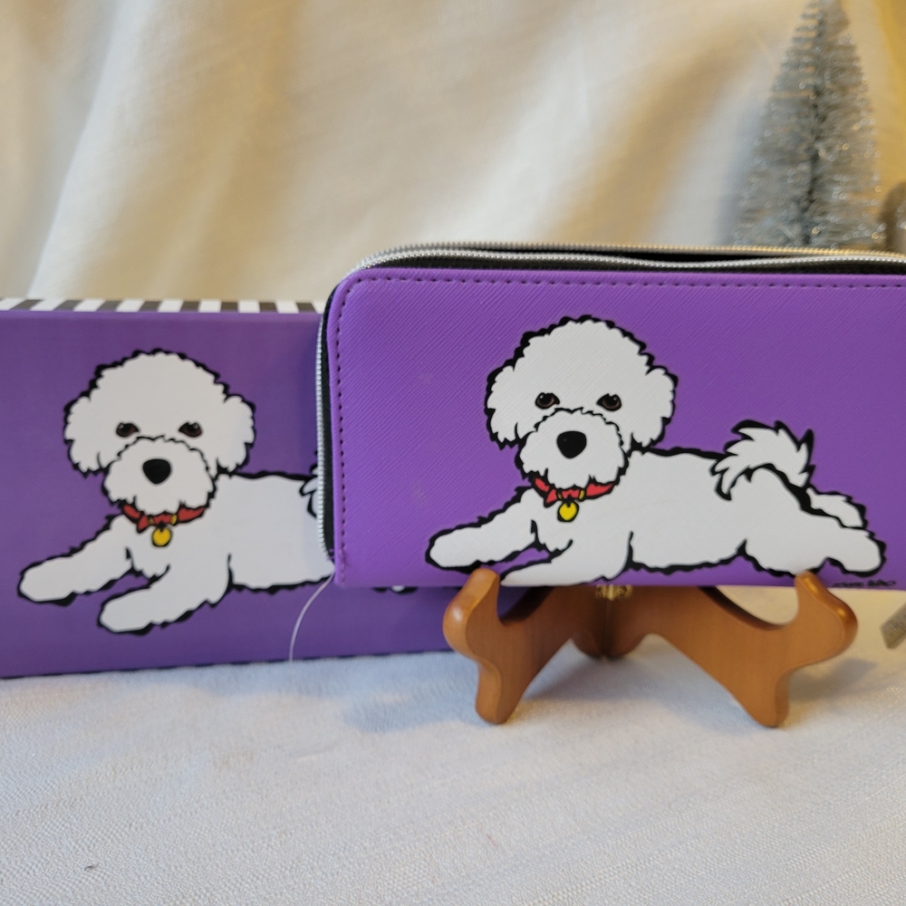 Marc Tetro Purple Dog Wallet - Picture 3 of 3